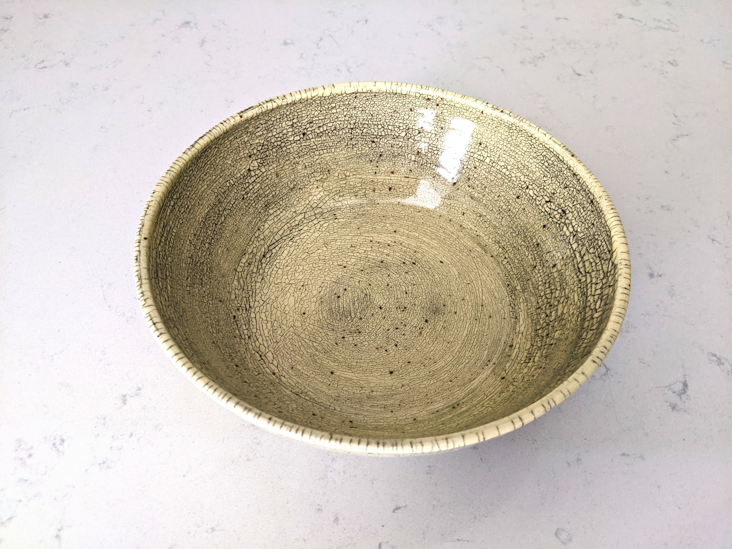 Ceramic Serving Bowl Handmade Pottery Bowl Wheel Thrown - Etsy