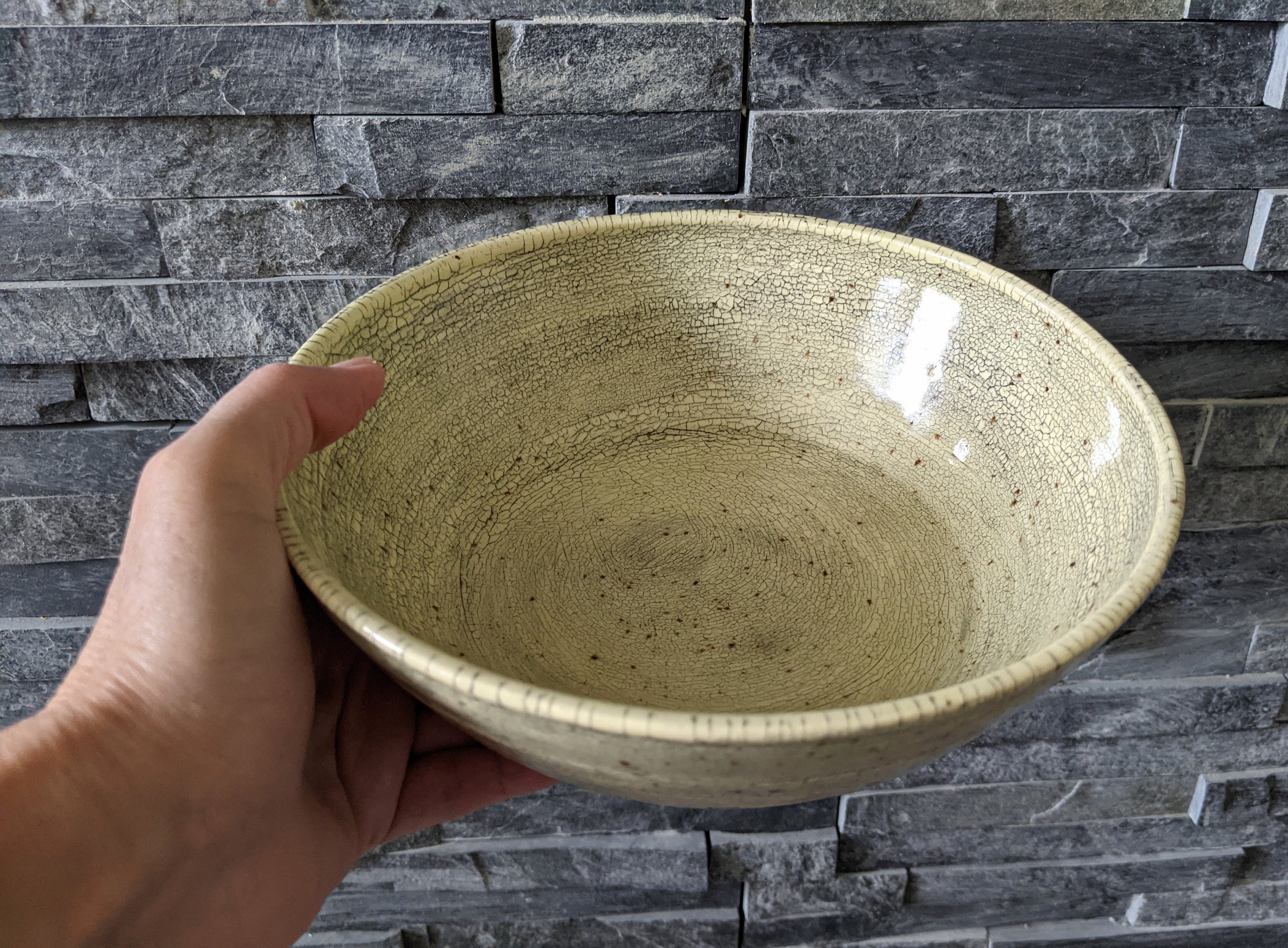 Ceramic Serving Bowl Handmade Pottery Bowl Wheel Thrown - Etsy