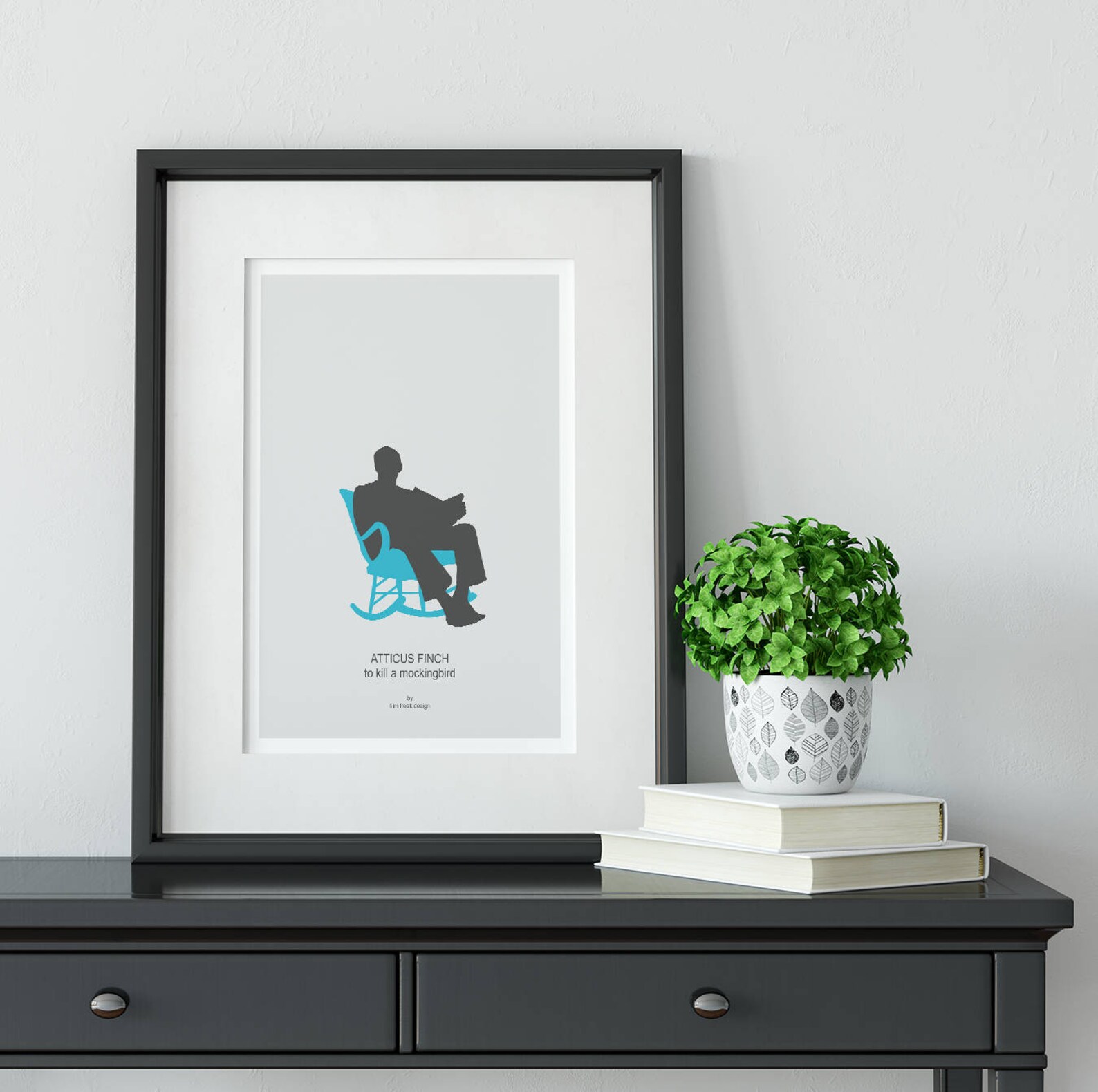 To Kill A Mockingbird minimalist movie poster Atticus ...