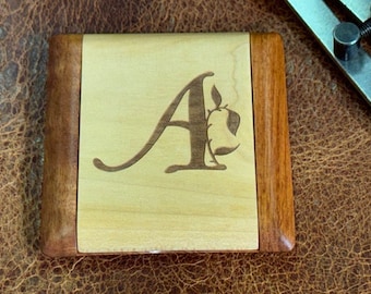 Engraved Maple Pocket Mirror: Personalized Valentine's Gift