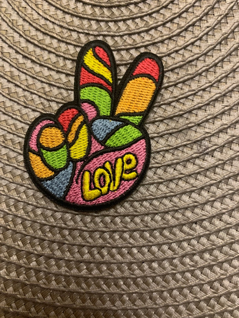 Peace Sign Love Iron on Patch