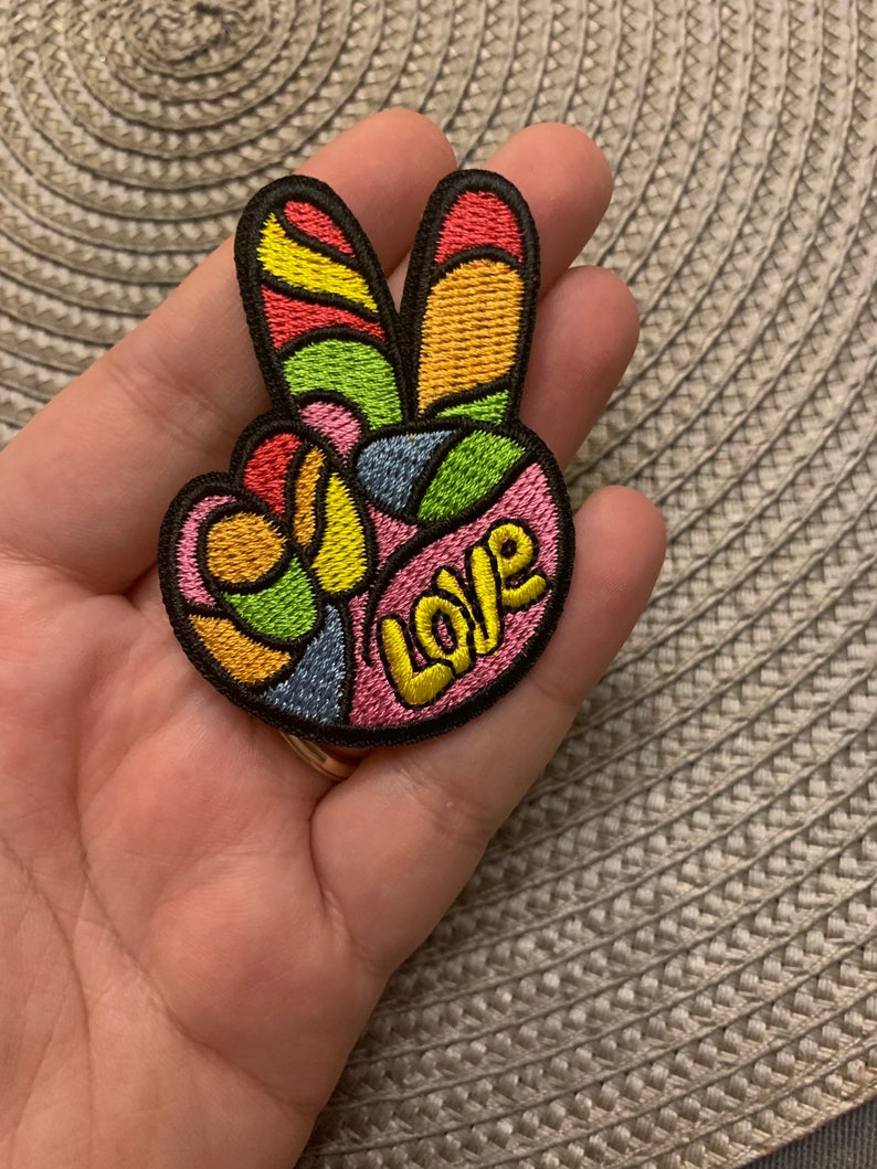 Peace Sign Love Iron on Patch