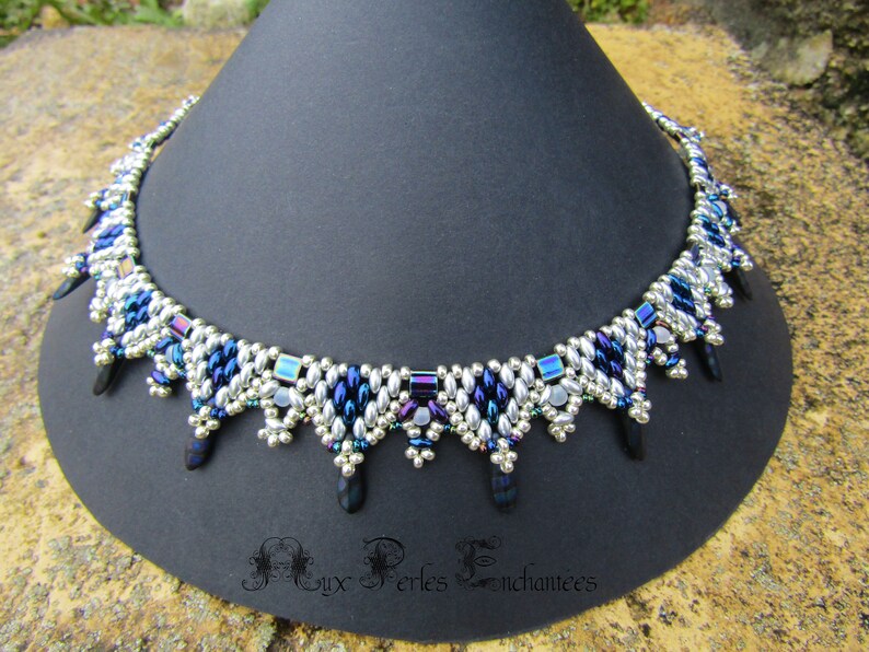 frozen necklace kit instructions et des Mat\u00e9riaux square Beaded beads tutorial pattern Beading kit beading pattern beading tutorial kit