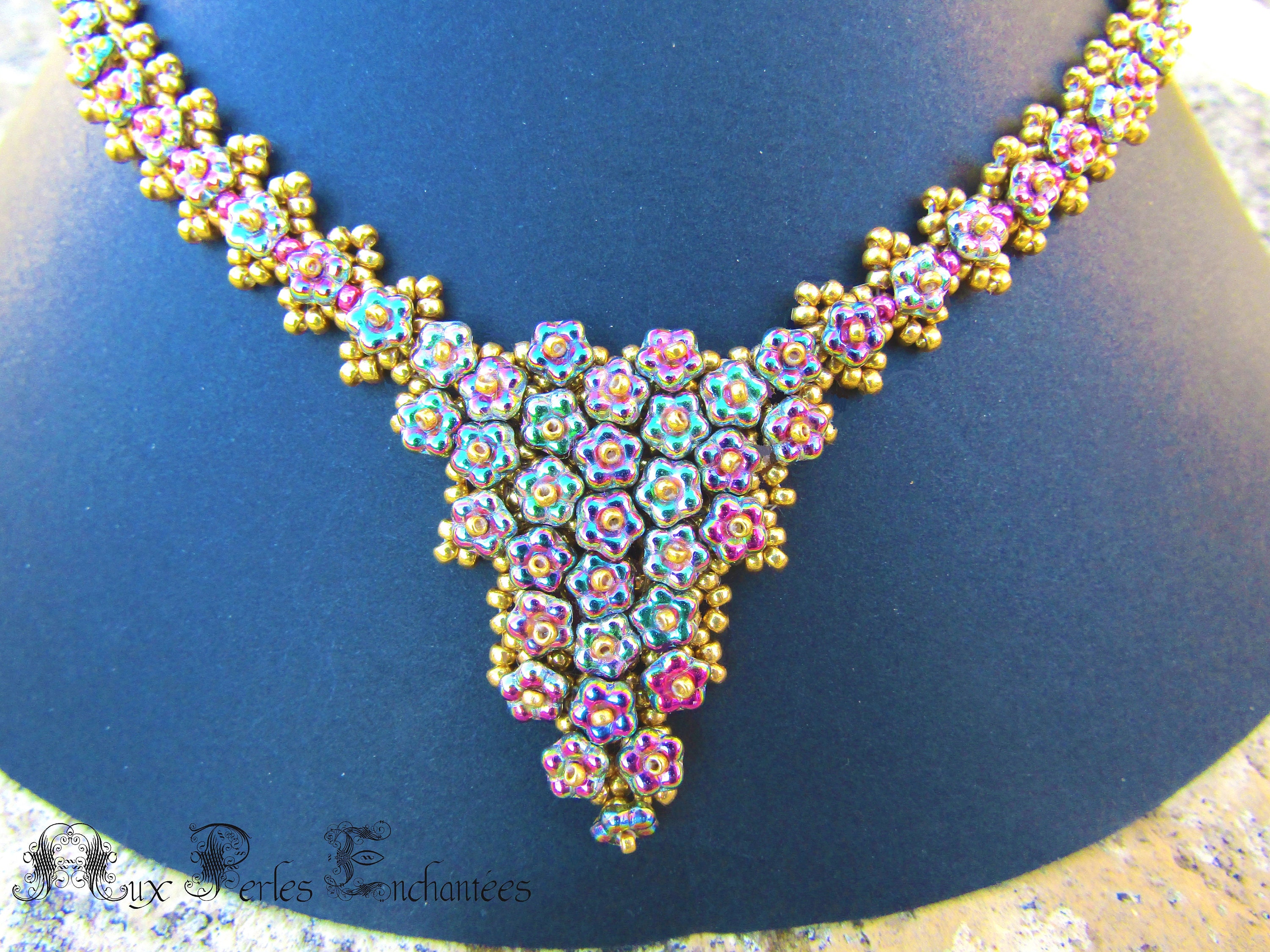 Beading Pattern, Beading Tutorial, Beaded Necklace, Beaded Me