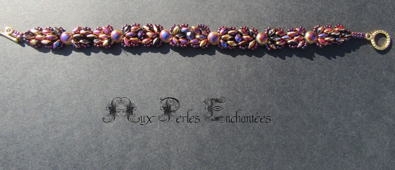 Beading pattern beading instructions beading tutorial beadwork, beading Full sliperit bracelet beaded bracelet tutorial