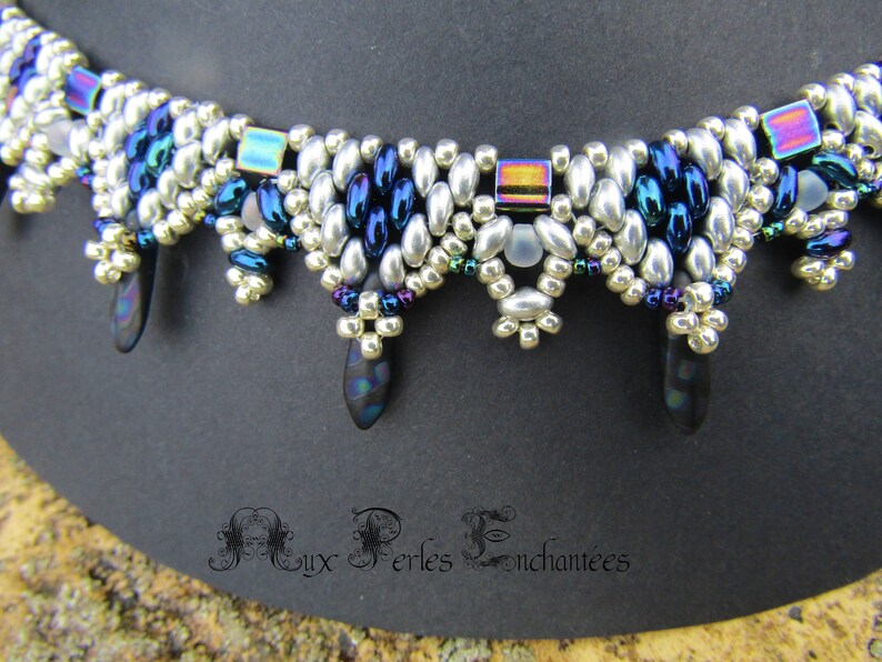 frozen necklace kit instructions et des Mat\u00e9riaux square Beaded beads tutorial pattern Beading kit beading pattern beading tutorial kit