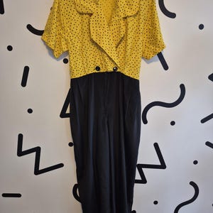 Vintage 80s new wave jumpsuit