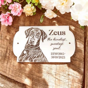 Custom Engraved Stainless Steel Real Photo Plaque for Bench| Memorial| Personalised Design| Memorial 304 Steel or Brass.