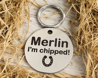 Bridle, Saddle and Headcollar tags, safety for if you fall off your horse. Personalised with your own text.