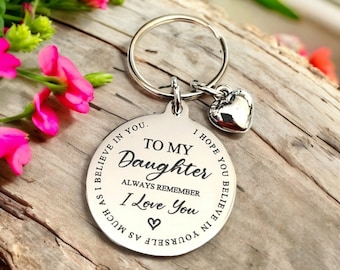 Daughter/Son keyring,  the back can be personalised.