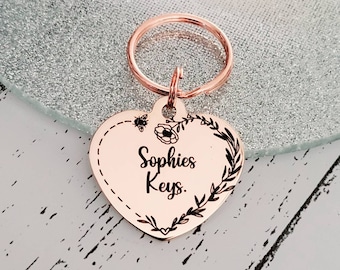 Personalised Keyring. With optional message on the back.