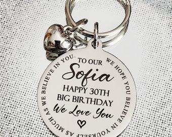 Daughter/Son keyring,  the back can be personalised.