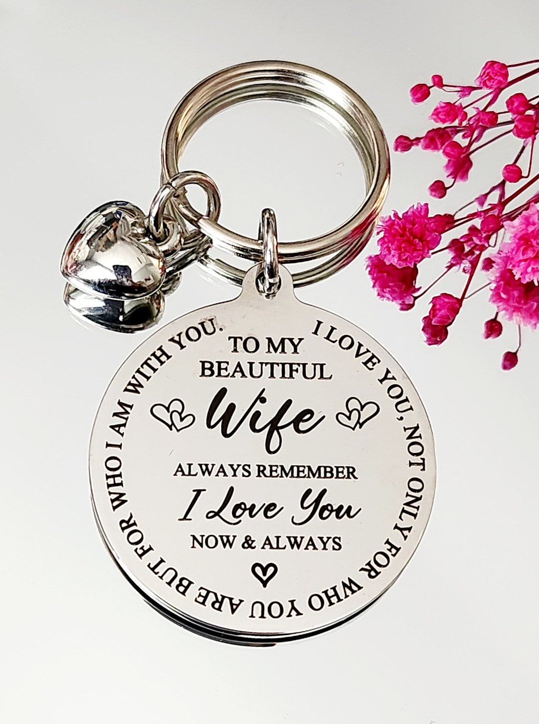 TTOVEN Portachiavi per moglie, regalo di San Valentino da