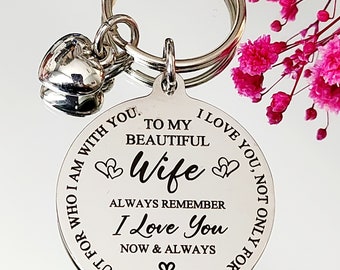 Wife or Girlfriend, keyring, Valentines gift. Fast dispatch.