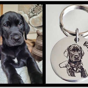 Actual photo keyring, from any photo, dogs, cats, people