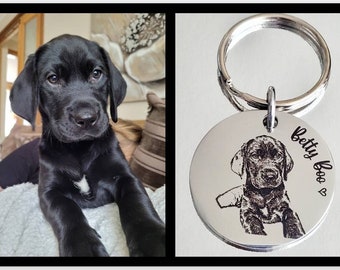 Actual photo keyring, from any photo, dogs, cats, people