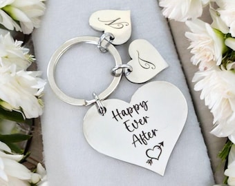 Happy Ever After Keyring – Perfect for Weddings & Anniversaries. Personalised.