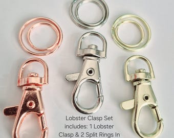 Split ring and lobster clasp add on ONLY