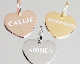 Pet tags laser engraved,  stainless steel available in rose gold, silver and gold.