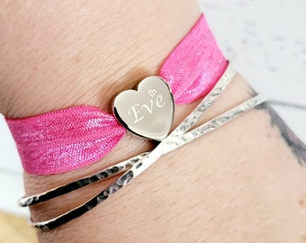 Ladies engraved personalised European charm (fit pandora)