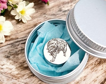 Photo, fingerprint, paw print gift, engraved personalised European charm (fit pandora)
