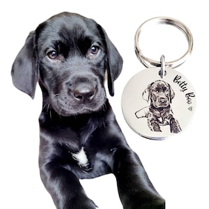 Actual photo keyring, from any photo. DOG, CAT, HUMANS