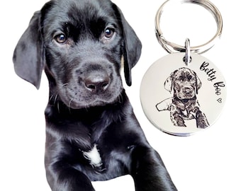 Actual photo keyring, from any photo. DOG, CAT, HUMANS