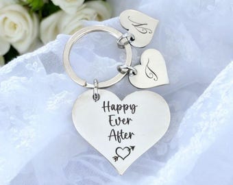 Happy Ever After Keyring – Perfect for Weddings & Anniversaries. Personalised.