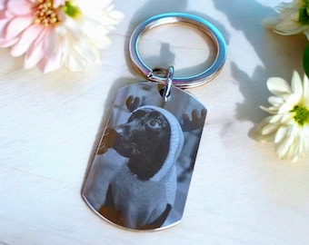 Actual photo keyring, from any photo. Dogs, cats, horses, humans