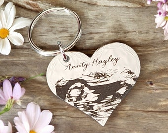 Baby scan photo keyring.
