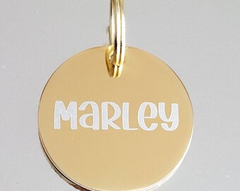 Pet tags laser engraved,  stainless steel available in rose gold, silver and gold.