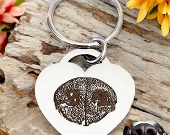 Nose print keyring or necklace.