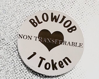Blow job token , Valentines gift, Can be personalised. Includes gift box.