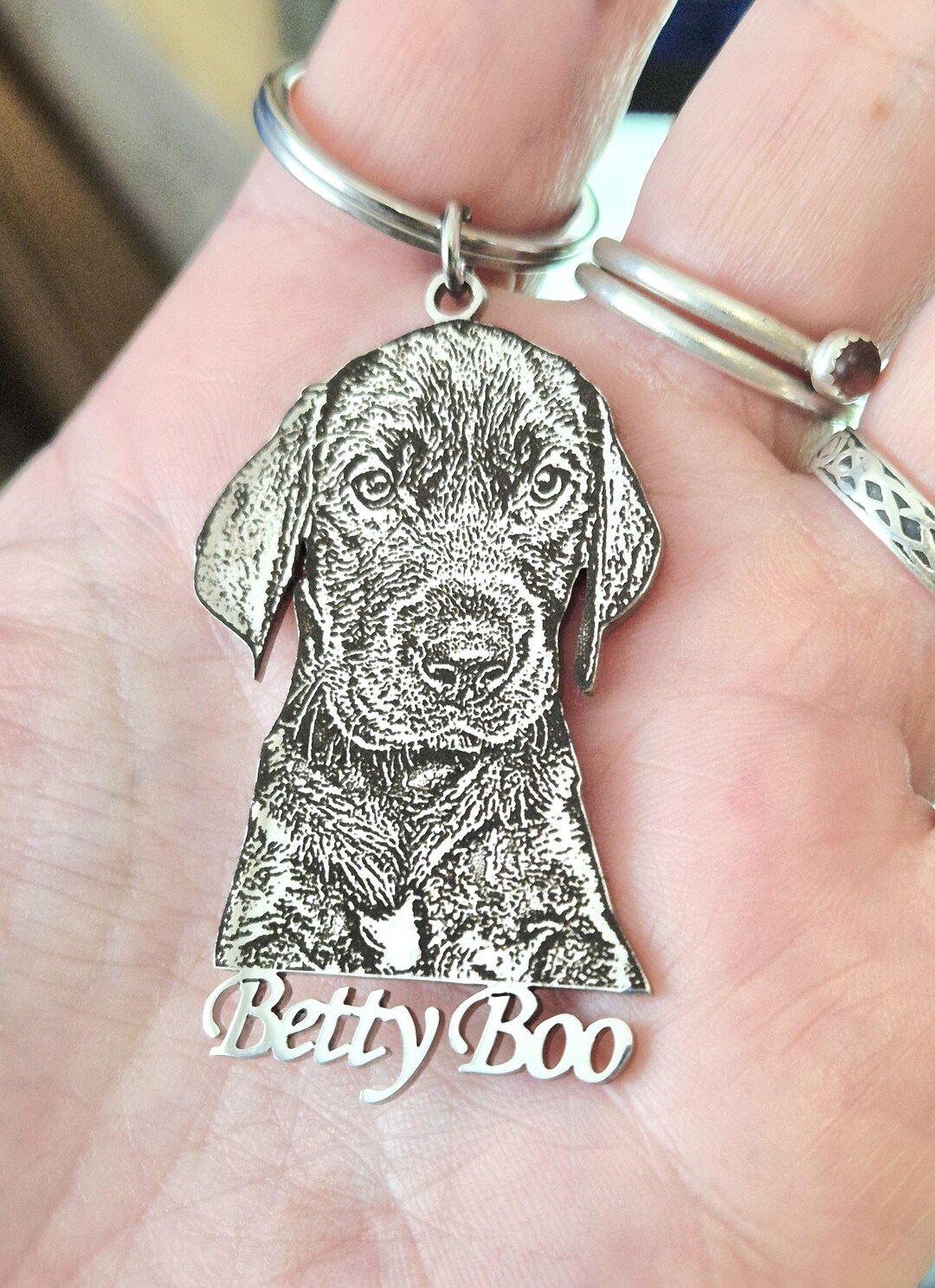 Actual Photo Laser Cut Keyring, From Any Photo. DOG, CAT, HUMANS ...