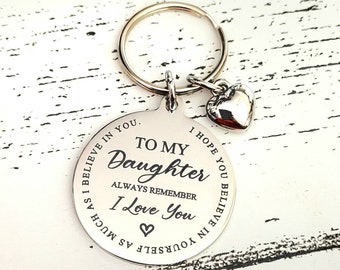 Daughter/Son keyring,  the back can be personalised.