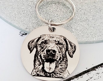 Laser Engraved photo keyring. Engraved from any clear image.