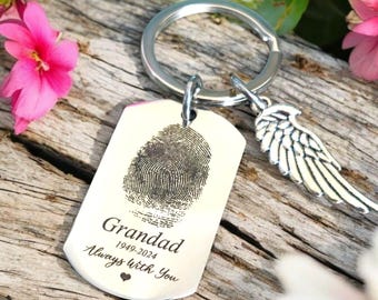 Actual handprint,  footprint or fingerprint keyring. From any photo.