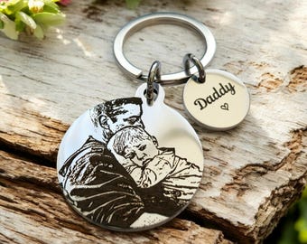 Actual photo keyring, Children, family gift for mum, dad, any member of the family.