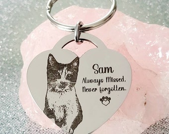 Laser Engraved photo keyring. Engraved from any clear image.