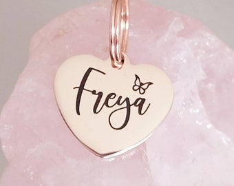 Cat, puppy, small dog ID tag, various fonts and symbols. 25mm