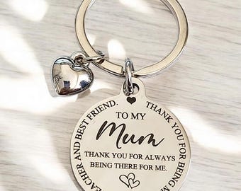 Mothers day keyring. Personalised on the back.