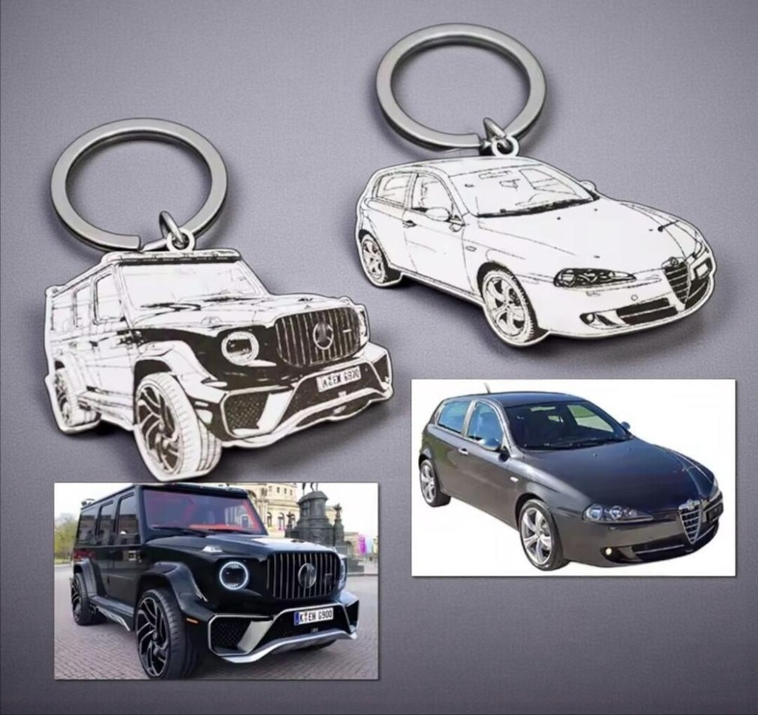 Custom Car Keyring From Your Photo – Personalised Vehicle Keychain ...