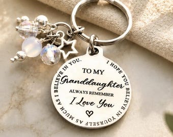 Daughter/Granddaughter/Niece/Mum/ Grandma/ Sister keyring,  the back can be personalised.
