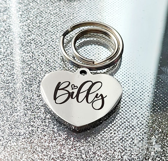 Etiqueta de identificación de perro de corazón personalizada grabada placa de identificación de mascota pequeña mediana grande de acero inoxidable etiqueta de perro de oro de moda personalizada Etiqueta de identificación de perro de corazón personalizada grabada placa de identificación de mascota pequeña mediana grande de acero inoxidable etiqueta de perro de oro de moda personalizada