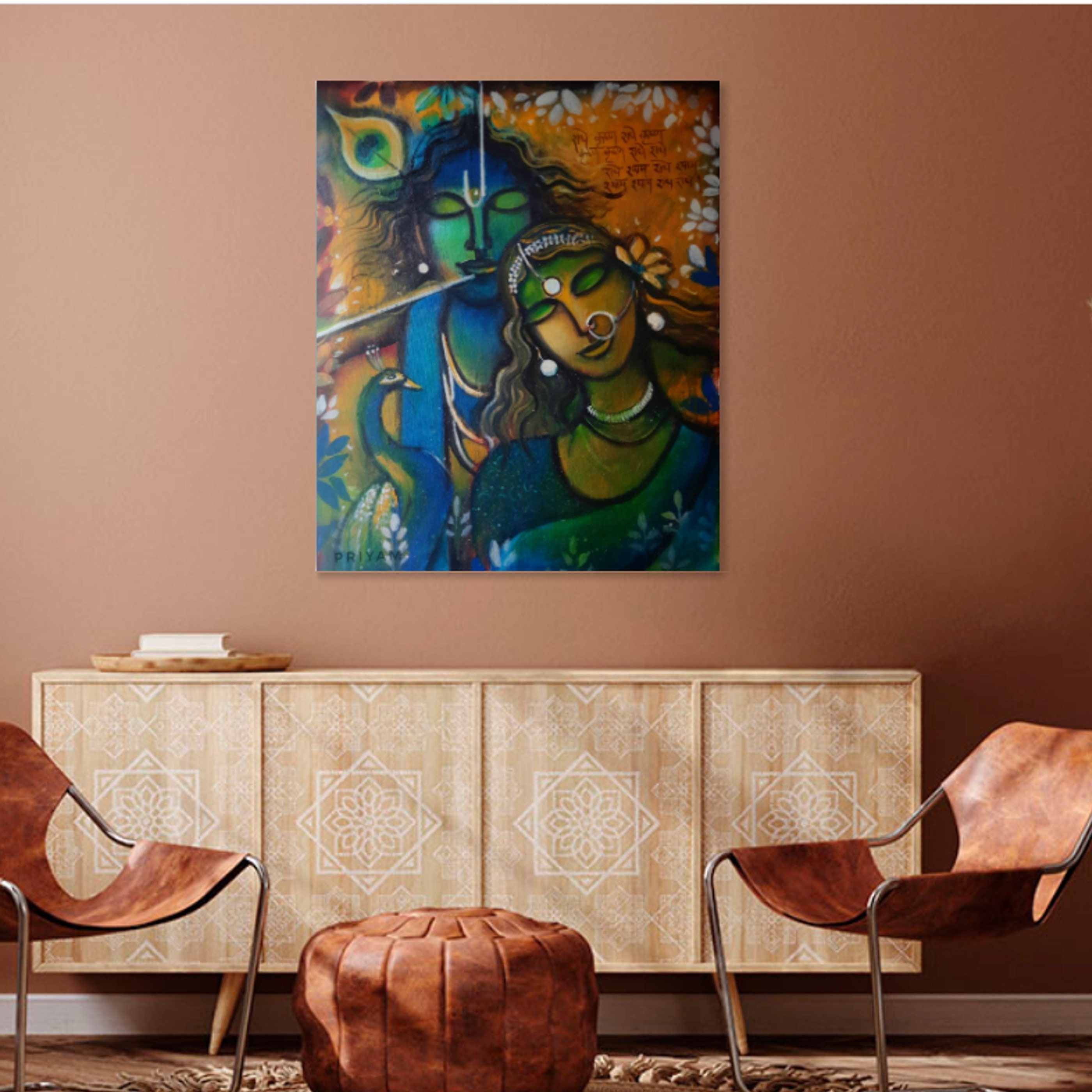 Radha Krishna Canvas Painting, Indian Art, Home Decor Etsy — free download
