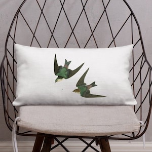Barn Swallow, Premium Pillow, Barn Swallows, Tree Swallow, Swallow Tail, Barn Swallow Bird, Barn Swallow Pillow, Swallow Gift, Small Swallow