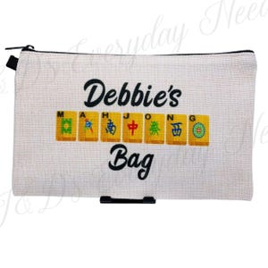 Bolsa de Mahjong Personalizada / Bolsa de Mahjong / Regalos de Mahjong / Bolsa de Mahjong Personalizada / Estuche con Cremallera Personalizado / Accesorios de Mahjong / Bolsa de Fichas de Mahjong