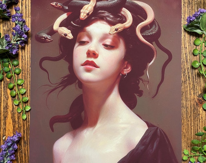 Medusa Greek Goddess Art Print