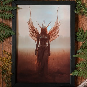 Queen of the Valkyries Fine Art Print, Norse Pagan wall Hanging