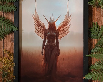 Queen of the Valkyries Fine Art Print, Norse Pagan wall Hanging